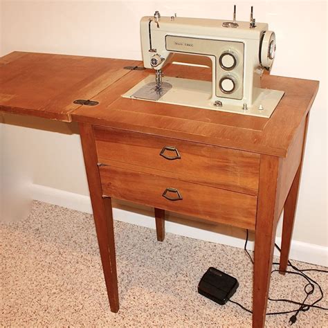 Sears Kenmore Vintage Sewing Machine in Wood Cabinet | EBTH