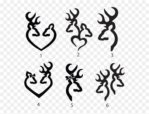 Simple Deer Head Tattoos, HD Png Download - vhv