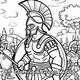 Spartan Coloring Pages  Free & Printable sketch template