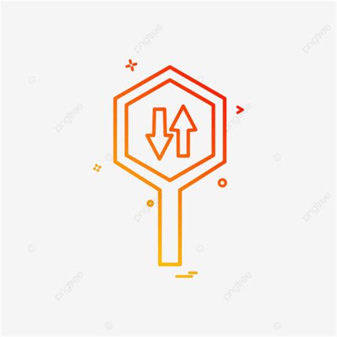 One Way Sign Vector Hd PNG Images, Arrow One Way Road Sign Icon Vector Design, Car, Design ...