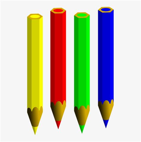 Pencil Computer Icons Coloring Book Pens Free - 4 Pencils Clipart Transparent PNG - 503x749 ...