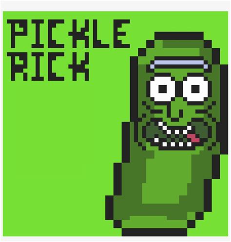 Pickle Rick - Rick And Morty Pixel Art Pickle Rick - Free Transparent ...