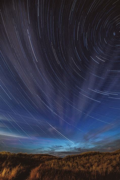 Star Trails Night Sky Field - Free photo on Pixabay