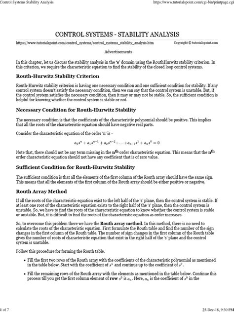 Stability Analysis | PDF | Stability Theory | Abstract Algebra