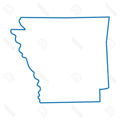 Arkansas State Outline Vector at Vectorified.com | Collection of ...