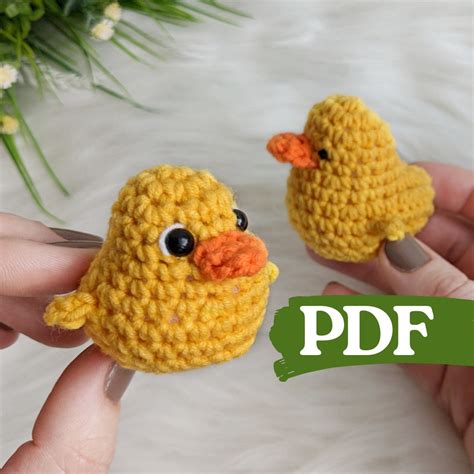 Crochet Duck Pattern, Amigurumi Rubber Duck Easy Crochet Pattern, Mini Crochet Farm Animals - Etsy