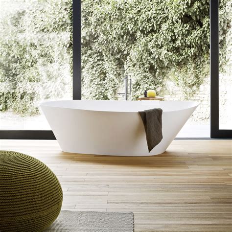 Rexa Design Fonte freestanding bathtub REXA DESIGN FINISHES Soft Touch lacquered Beige Fresco 140