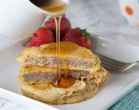 Sausage Pancakes - Dinners, Dishes, and Desserts