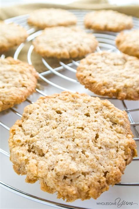 Easy Sugar-free Oatmeal Cookies (Low Carb, Gluten-free) - These sugar-free, gluten-free ...