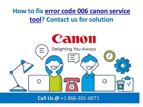 How to fix error code 006 canon service tool call us @ +1 866 301-6071