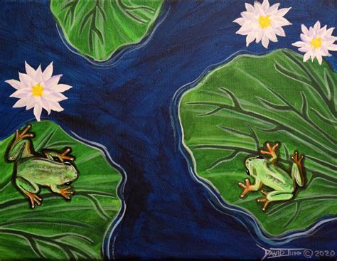 Lily Pad Drawing, Pond Drawing, Frog Drawing, Water Drawing, Pond ...