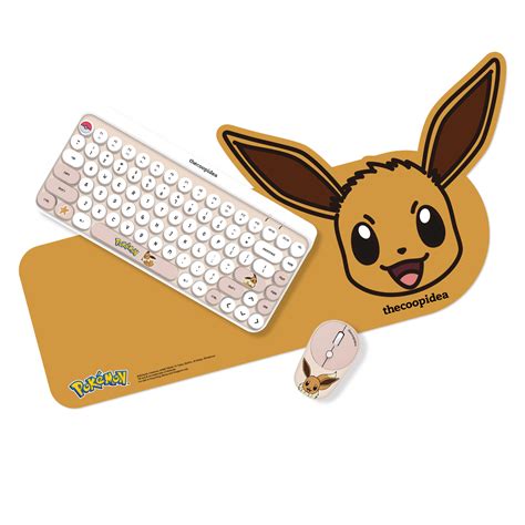 Pokémon TAPPY Wireless Keyboard & Mouse Set - Eevee | thecoopidea