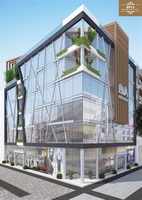 an artist's rendering of a building with plants growing on it