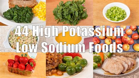 44 High Potassium Low Sodium Foods (700 Calorie Meals) DiTuro Productions - YouTube