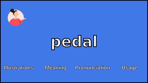 PEDAL - Meaning and Pronunciation - YouTube