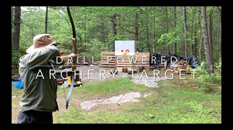 Drill Powered Moving Archery Target - YouTube