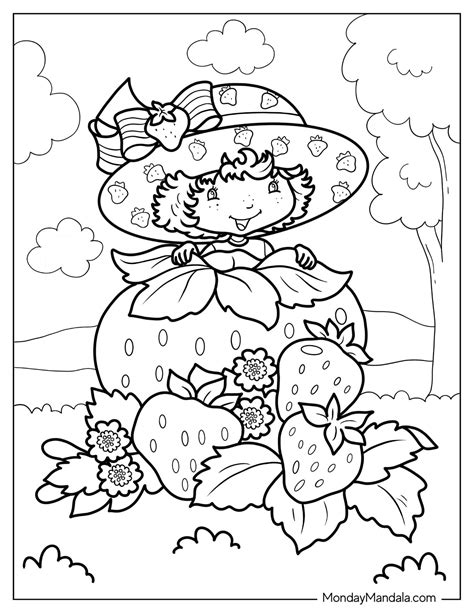 22 Strawberry Shortcake Coloring Pages (Free PDF Printables)