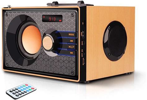 Amazon.com: Portable Bluetooth Speakers with FM Radio Subwoofer Remote ...