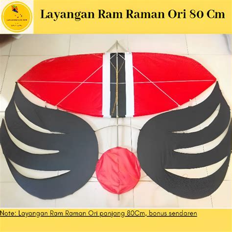 Jual Layangan Ram Raman Original 80Cm (Bonus Sendaren) | Shopee Indonesia