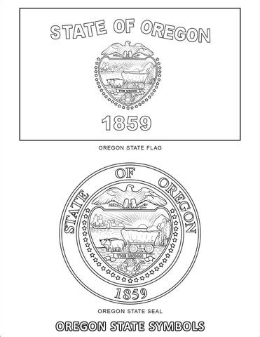 Oregon State Symbols coloring page | Free Printable Coloring Pages