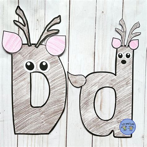 Alphabet Craft Letter D Craft Deer Craft - Etsy