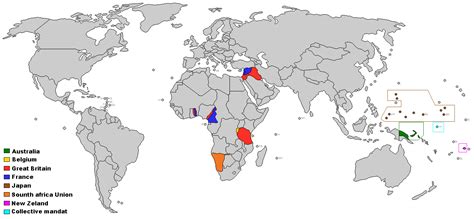 League of Nations Mandate Map