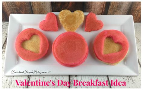 Heart Shaped Pancakes - Sweet and Simple Living