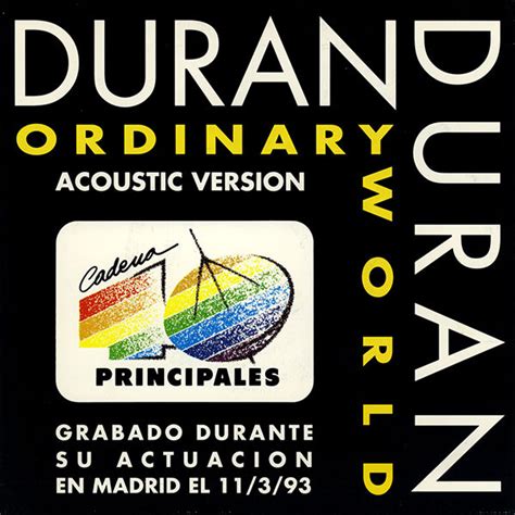 Duran Duran – Ordinary World (Acoustic Version) (1993, Vinyl) - Discogs