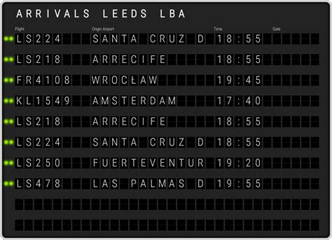 Leeds Bradford Airport Arrivals [LBA] Flight Schedules & LBA arrival