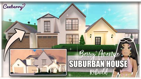 Bloxburg | Berry Avenue Suburban House Rebuild | Speed Build - YouTube