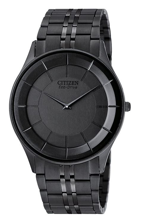 Citizen Mens' Solar Power Watch w/Round Black Case, Dial and Expansion Band - Jewelry - Watches ...