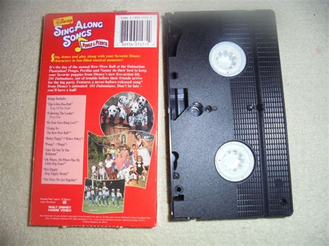 Disney's Sing Along Songs 101 Dalmatians Pongo & Perdita VHS Kids 1990s ...