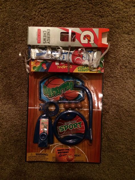 Boys basketball party favor! Basketball toy from dollar tree ... Snacks ...