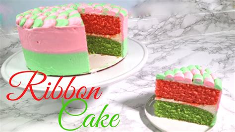 Ribbon Cake | Multi Colored Cake | Soft & Delicious - YouTube