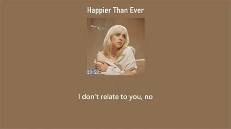 Billie Eilish - Happier Than Ever Lyrics - YouTube