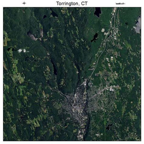 Aerial Photography Map of Torrington, CT Connecticut