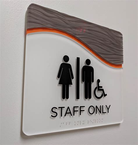 ADA Interior Restroom Sign | Ada signs, Room signage, Ada signage