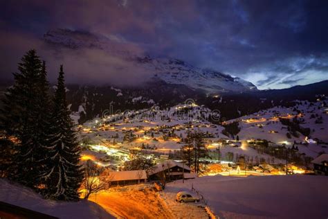 Starry Night in Grindelwald, Switzerland Stock Photo - Image of cold, jungfraujoch: 170058734