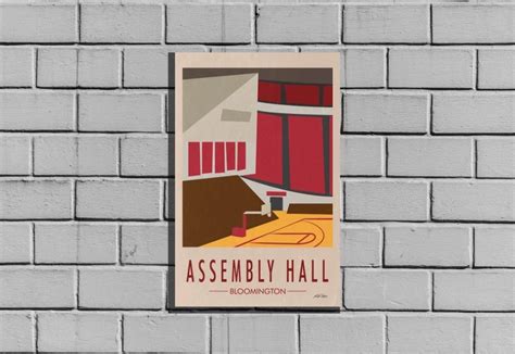 Assembly Hall Indiana Hoosiers Premium Matte Poster - Etsy