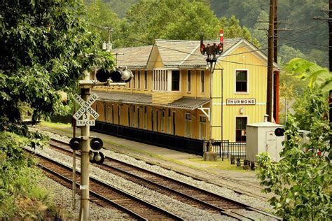 Train depot in Thurmond, WVa | Old train station, Train depot, Railroad station