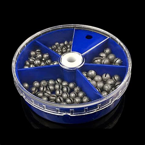 Split Shot Fishing Weights Sinkers Lead Set 205 Pieces 5 Sizes