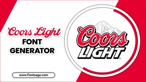 Coors Light Font Generator - Create Magic