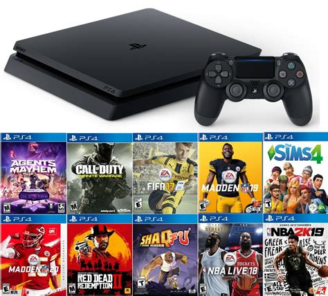 NEW OPEN BOX Sony Ps4 Slim 500GB Console +GAME BUNDLE CUH-2215A PS PS4 ...