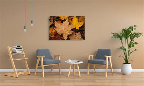 Autumn Leaves Canvas Wall Art Maple Leaves Home Décor - Etsy