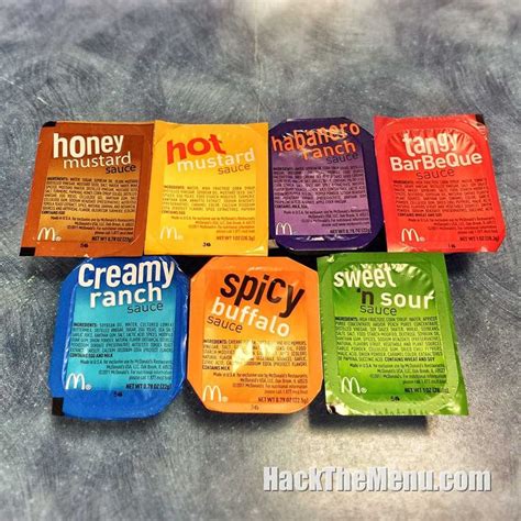 McNugget Dipping Sauces - McDonalds Secret Menu - #HackTheMenu | Secret menu, Mcdonalds secret ...