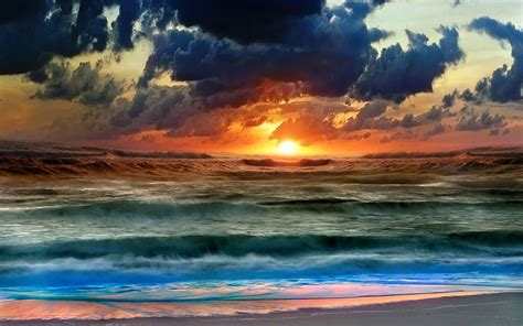 Ocean Sunset Wallpapers - Wallpaper Cave