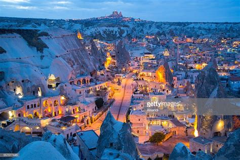 Goreme at dusk, Cappadocia : Stock Photo Grand Bazaar, Turkish Bath, Cappadocia, Ancient Cities ...