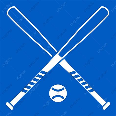 Softball Bats Crossed Clipart Row