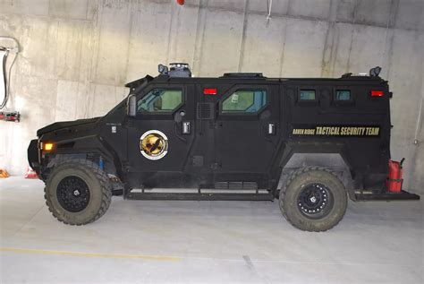 Homeowners can venture outside, but there are SWAT team-style trucks available to pick them up ...