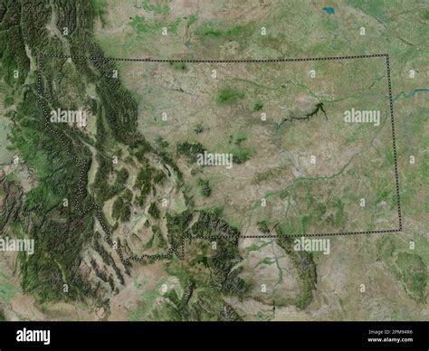 Montana, state of United States of America. High resolution satellite ...